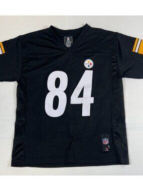 NFL Team Apparel Antonio Brown Pittsburgh Steelers Youth Size L Black Jersey